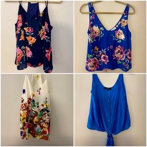 4 silky tanks from boutique